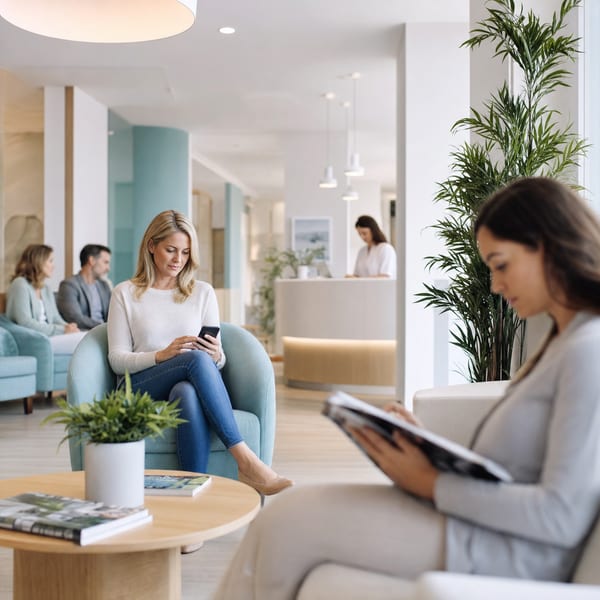 A waiting area with natural light.