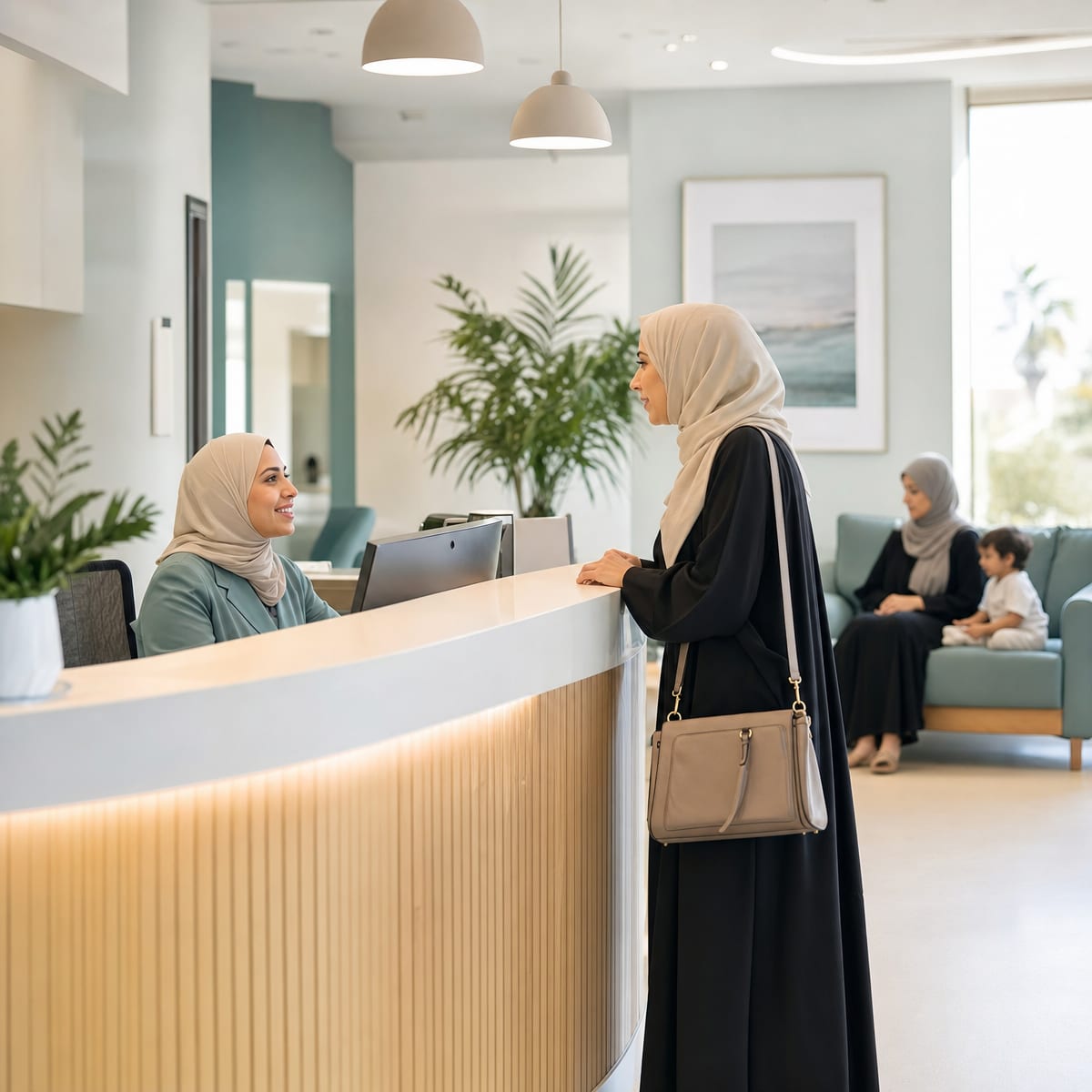 The clinic waiting area at 12D Clinic